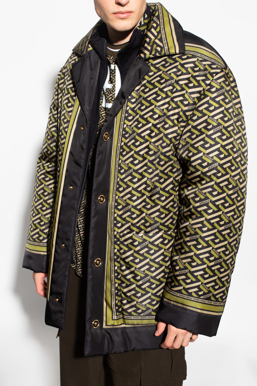 Versace coat hot sale